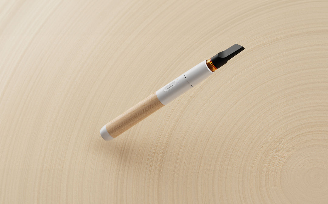 Vessel Wood Vape Pen Battery (White/Beechwood)+