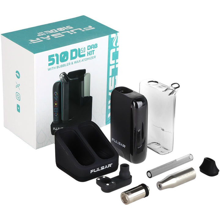 Pulsar DL 5.0 Bubbler Dab Kit with Wax Atomizer - 1000mAh / Black