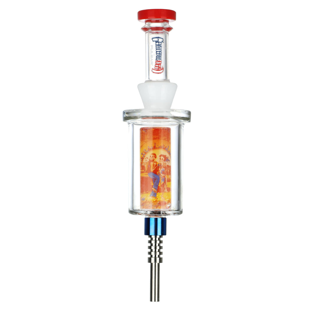 Grateful Dead x Pulsar Inside Print Vapor Vessel & SYF Dab Dish - 9.25" / Sunset Dance