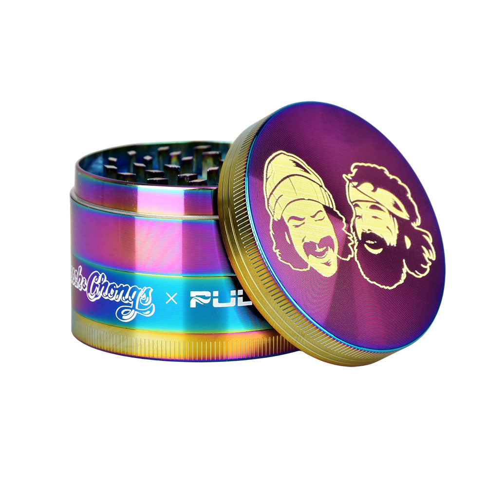 Cheech & Chong's™ x Pulsar Rainbow Metal Grinder (4 Piece)