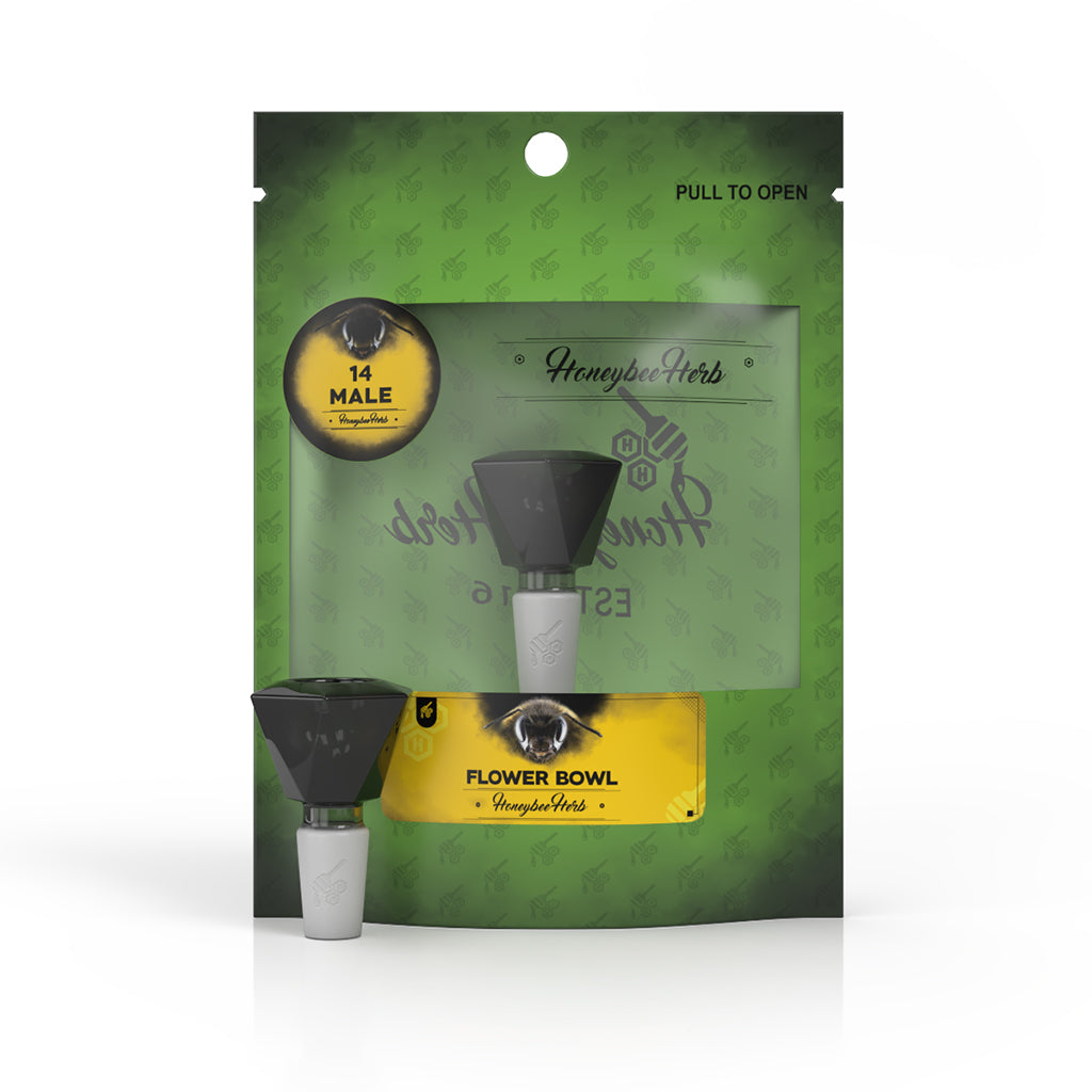 Hexagon Glass Flower Bowl