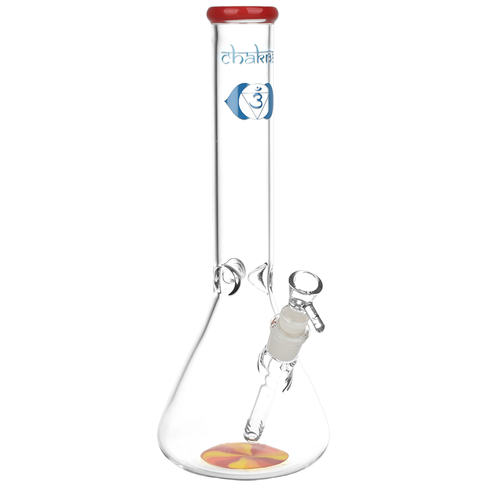 chakra drop of sun beaker bong front