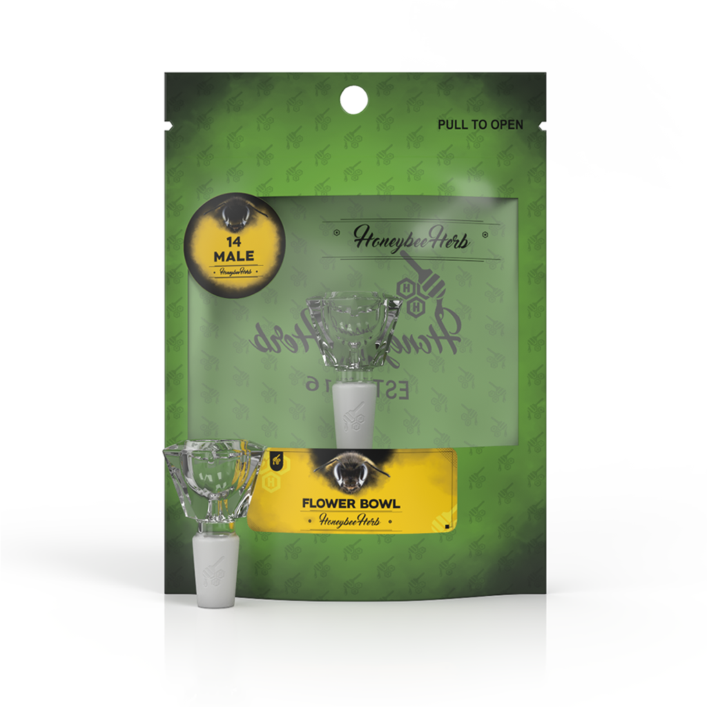 Hexagon Glass Flower Bowl