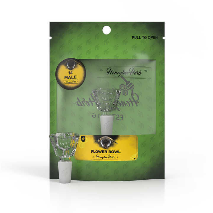 Hexagon Glass Flower Bowl