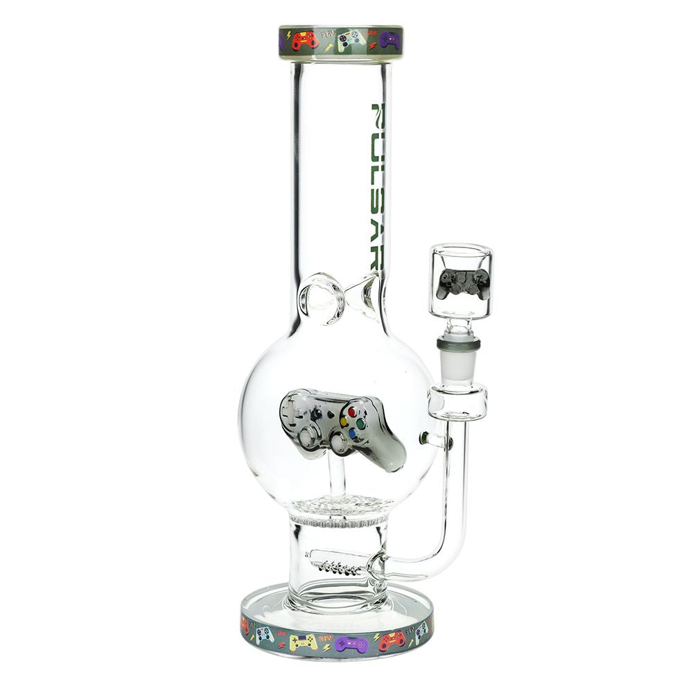 Pulsar Game Time Bubble Base Glass Water Pipe
