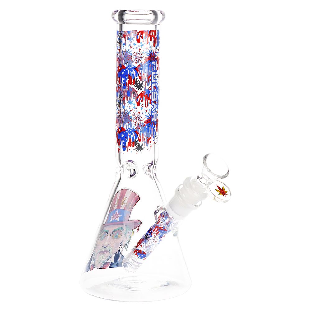 Pulsar Melting Uncle Sam Beaker Glass Water Pipe