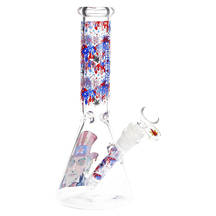 Pulsar Melting Uncle Sam Beaker Glass Water Pipe