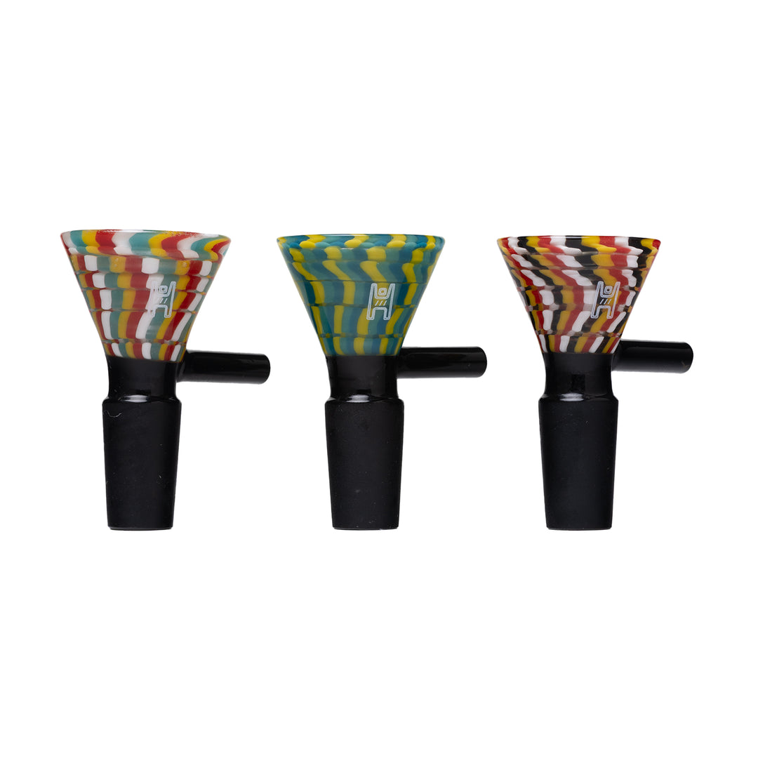 Human Grade Pack of 3 Zig Zag Handle Bowls (14mm)