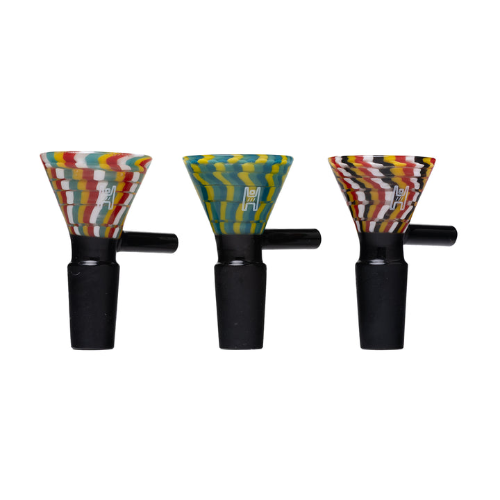 Human Grade Pack of 3 Zig Zag Handle Bowls (14mm)