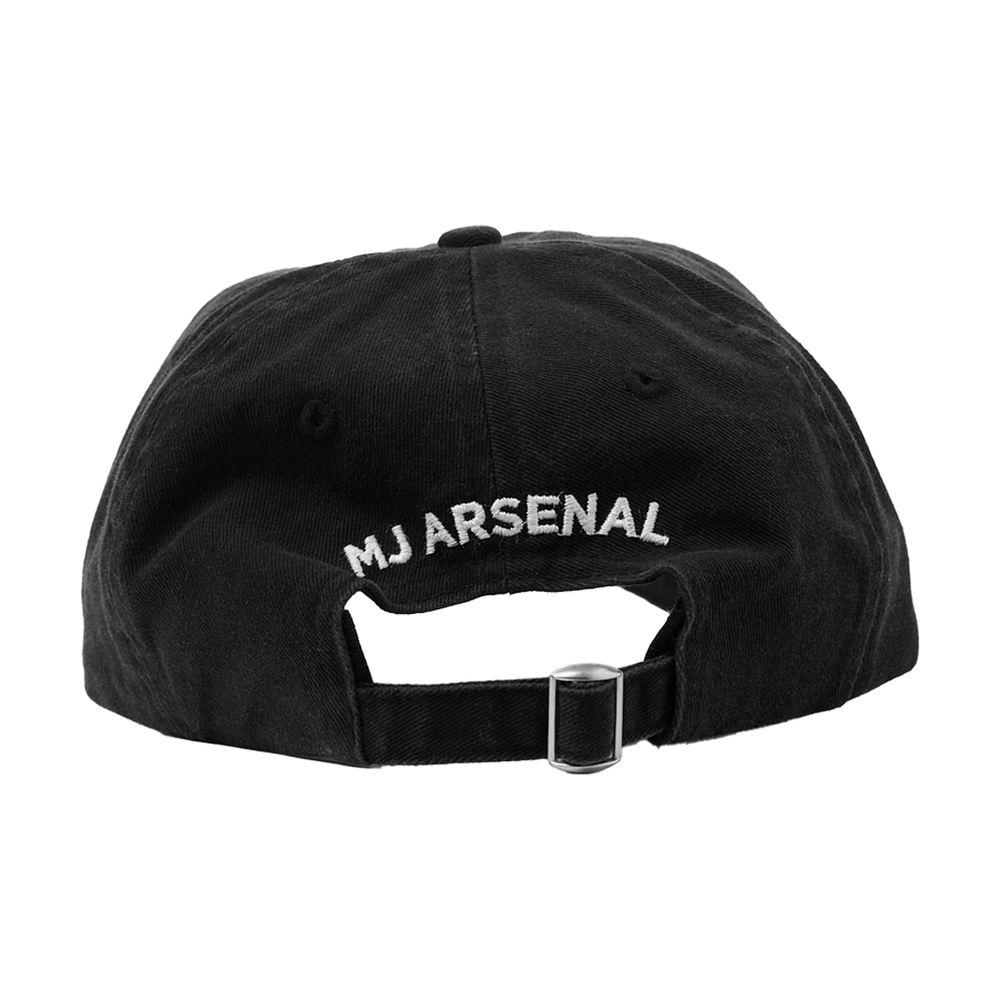 mj arsenal logo dad hat back