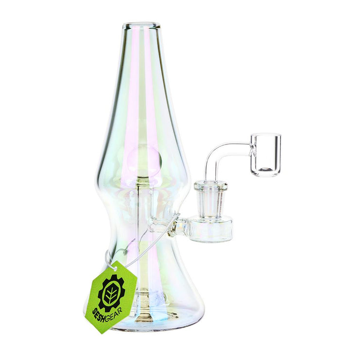 SeshGear Lava Lamp Electroplated Ombre Glass Dab Rig