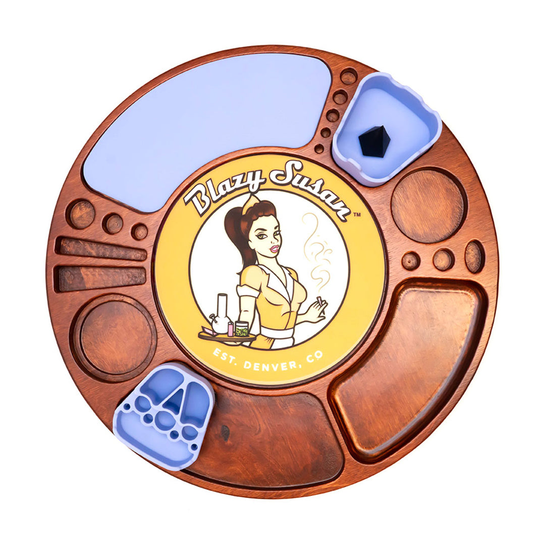 Blazy Susan Spinning Rolling Trays (Various Colors)