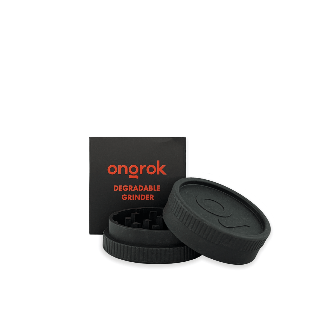 Ongrok 2-Piece Hemp Grinder (Black)