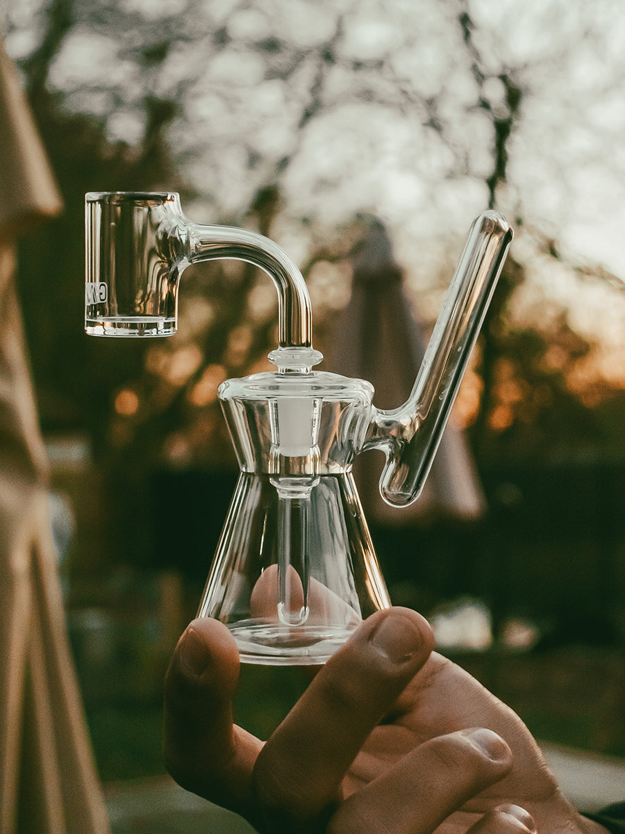 GRAV® Hourglass Pocket Bubbler Rig (Clear)