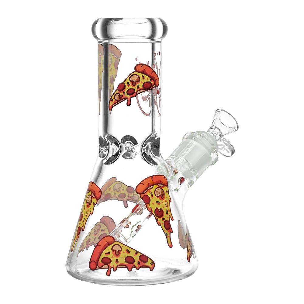 Pizza Glass Beaker Water Pipe