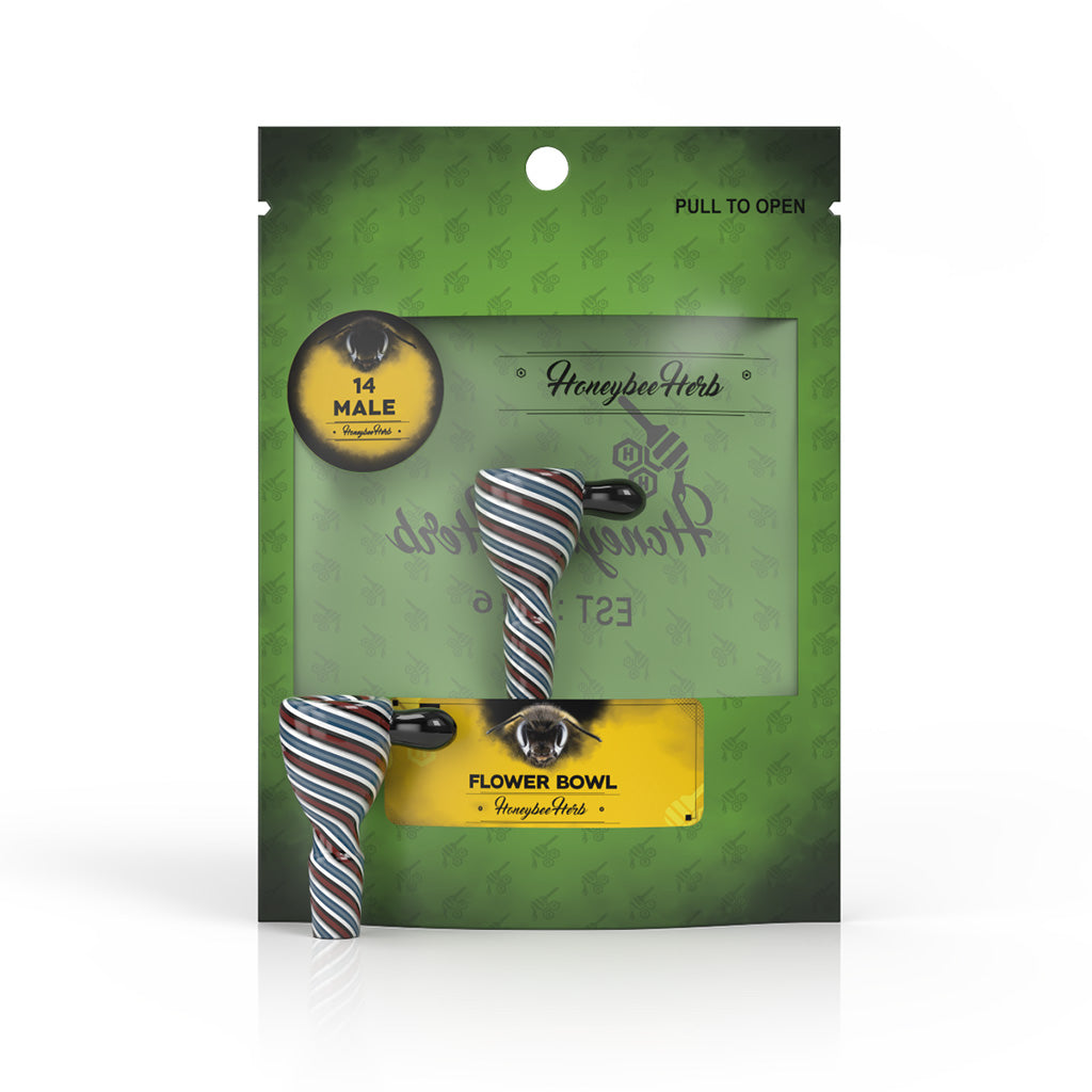 Wig Wag Glass Flower Bowl