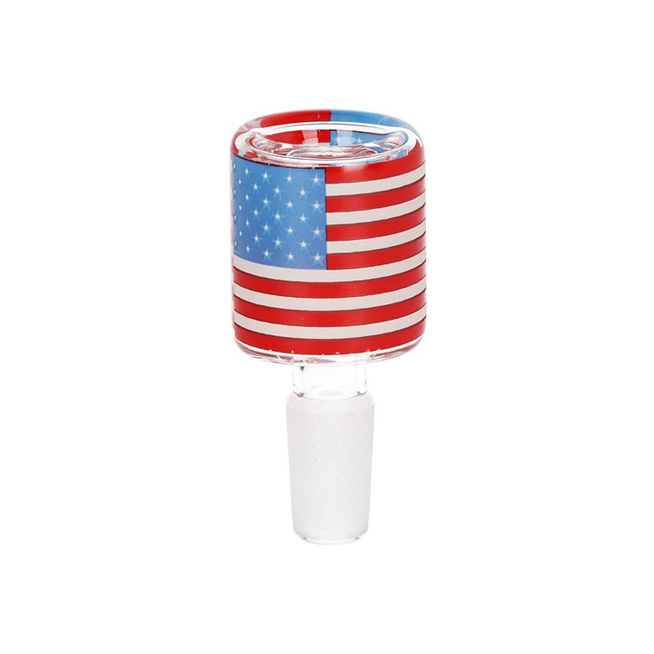 Pulsar American Flag Celebration Bubble Base Glass Water Pipe