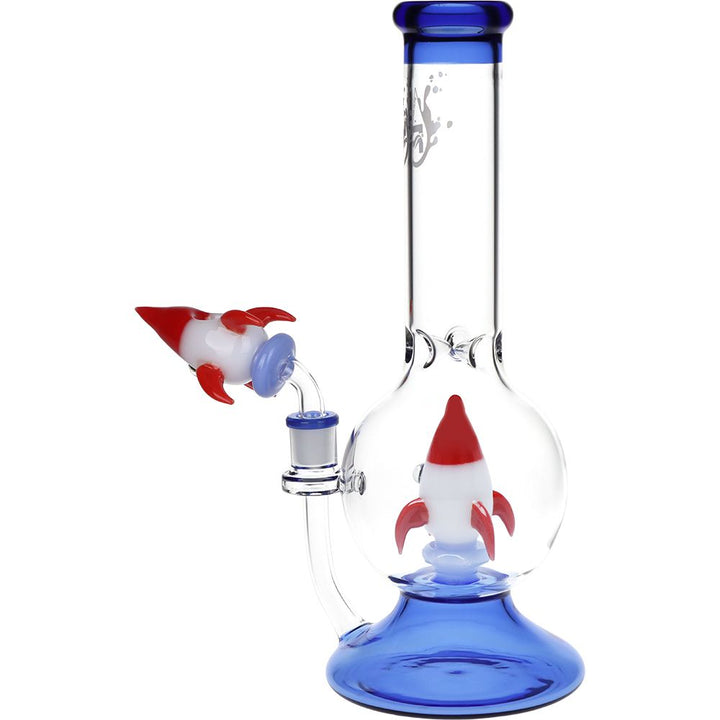 Rocketship Glass Water Pipe