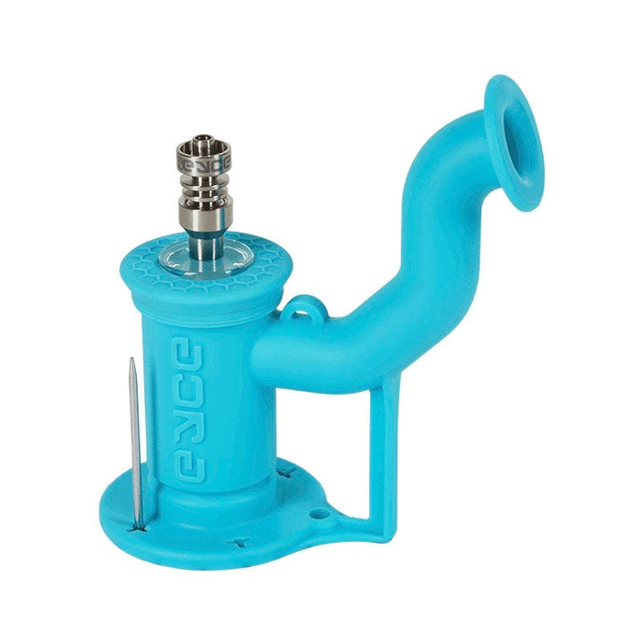 eyce indestructible silicone dab rig 2.0 blue