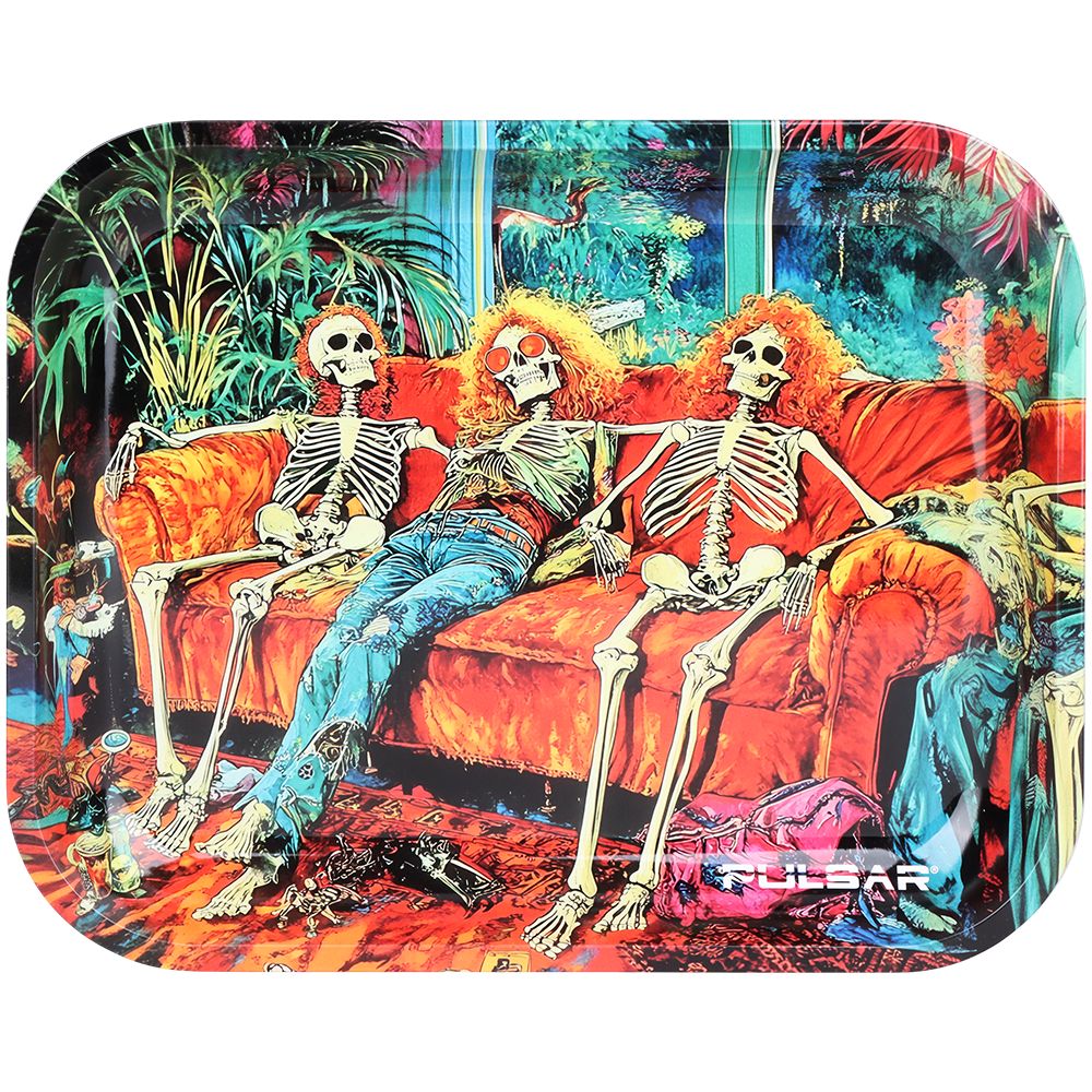 Pulsar Design Series Large Metal Rolling Tray - In Da Couch