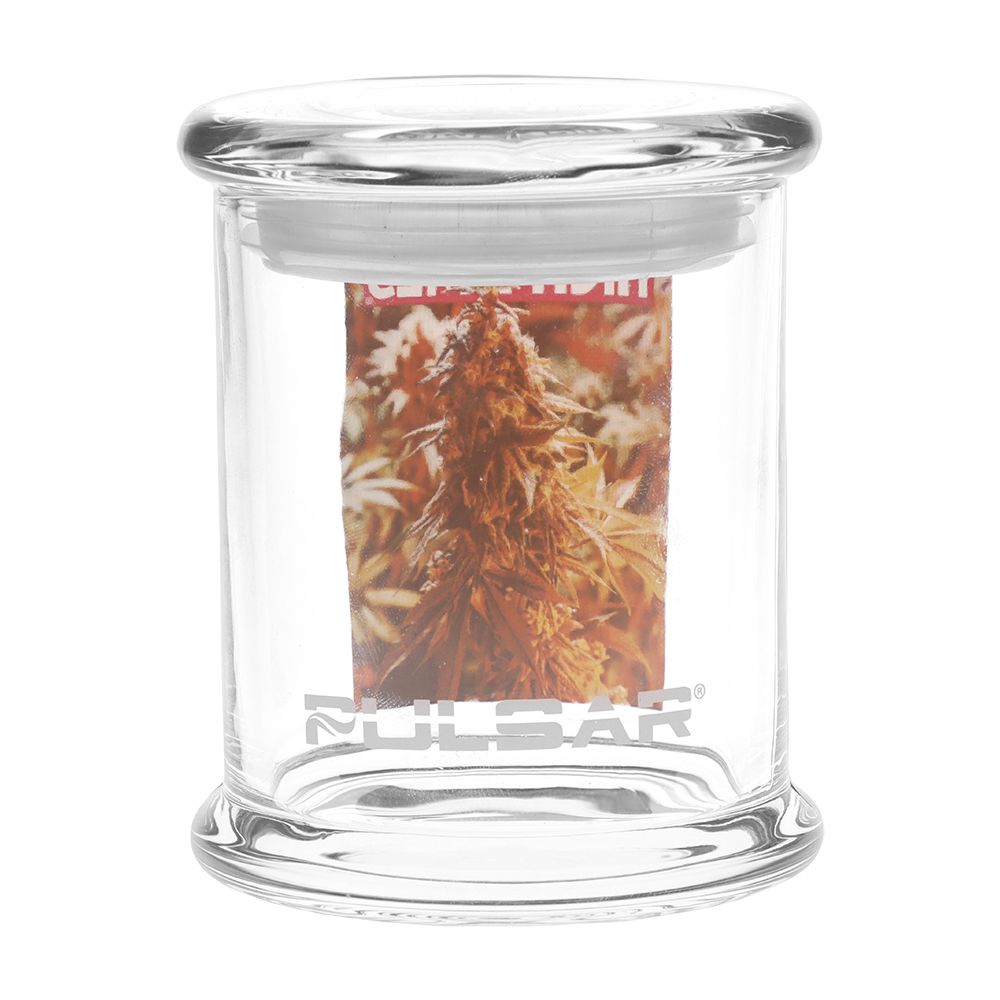 High Times x Pulsar 420 Jars Pop Top (Holds 1/2oz flower)