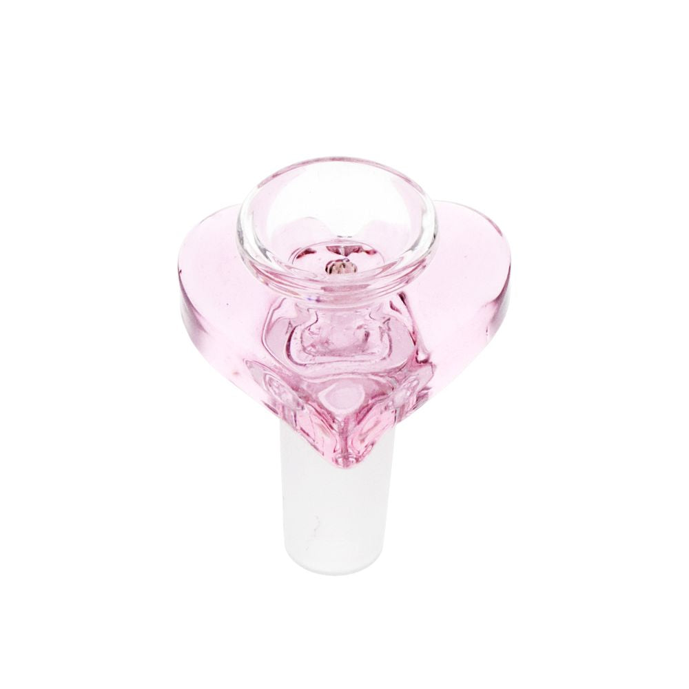 Double Kiss Heart Glass Water Pipe