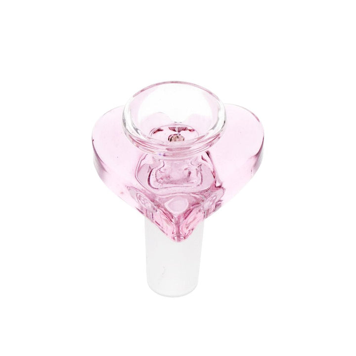 Double Kiss Heart Glass Water Pipe