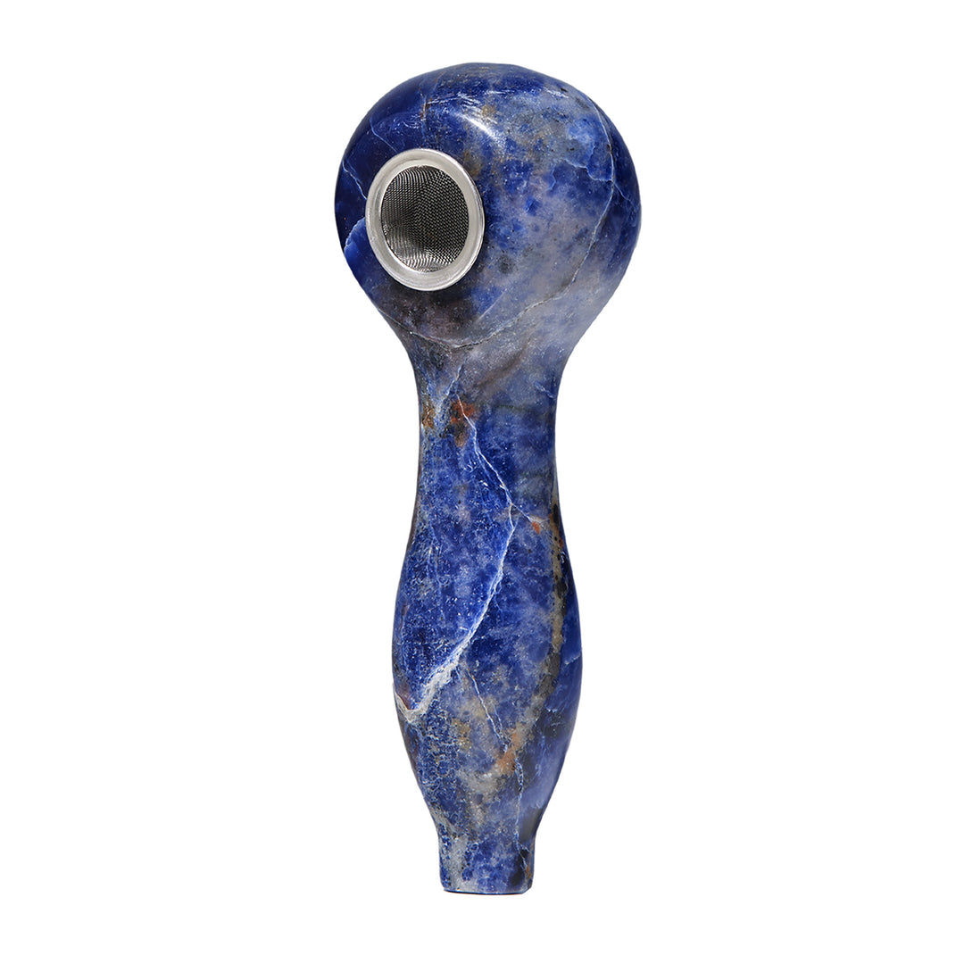 Blue Sodalite Gemstone Spoon Pipe