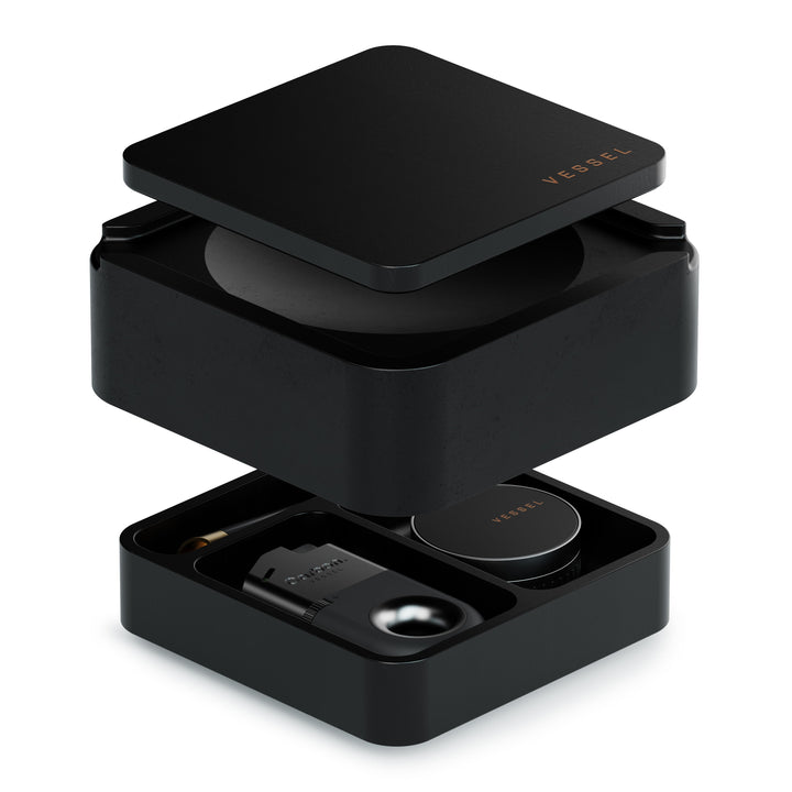 Vessel Ash (Black) Ultimate Ashtray and Storage