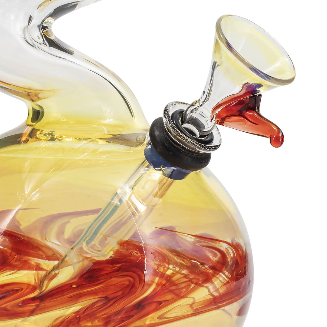 LA Pipes "Switchback" Bubble Base Bong