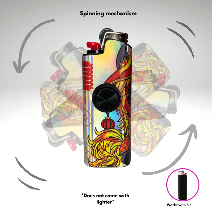 Fidget Spinner Lighter Case (Year of The Fire Pony)