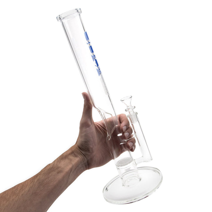 grav 16in straight tube honeycomb perc water pipe