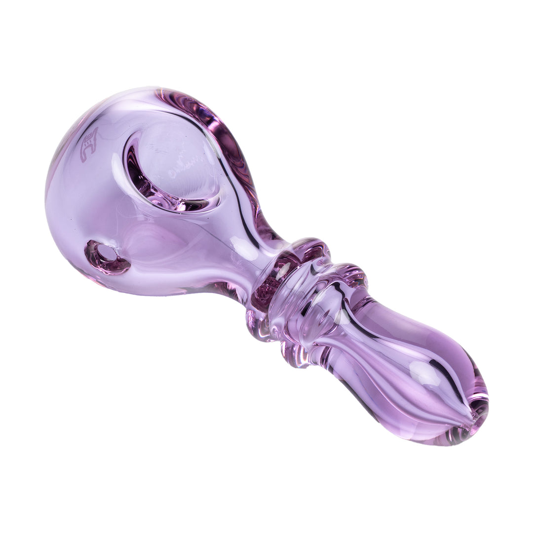 Human Grade Double Ring Spoon Hand Pipe (Lavender)