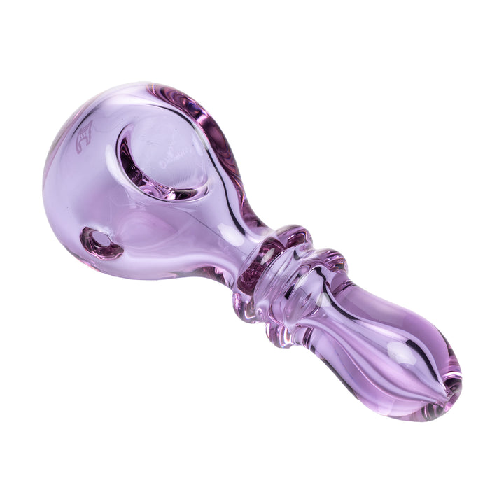 Human Grade Double Ring Spoon Hand Pipe (Lavender)