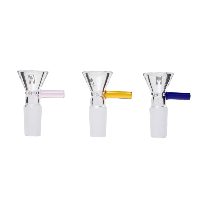 Human Grade Pack of 3 Color Accent Handle Bowls (14mm)