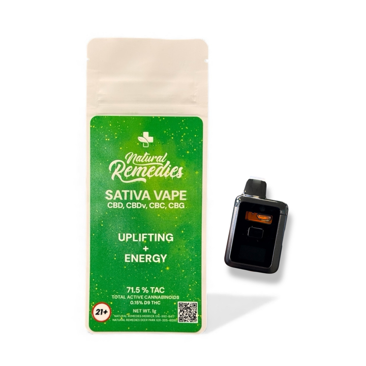 CBD/CBDv/CBC/CBG Uplifting + Energy Disposable Vape (1G Sativa)