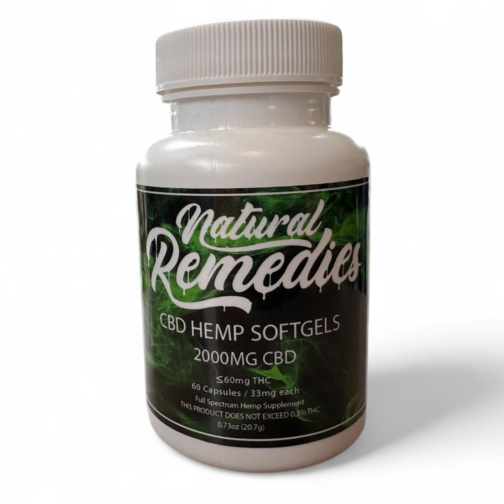 Full Spectrum CBD Soft Gel Capsules (2000mg)