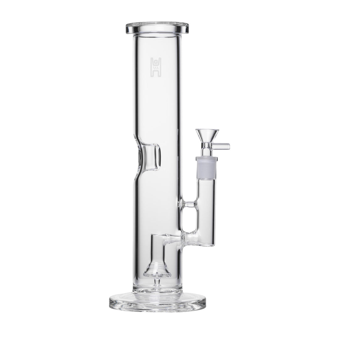 Human Grade 12" Straight Tube Water Pipe (Clear)