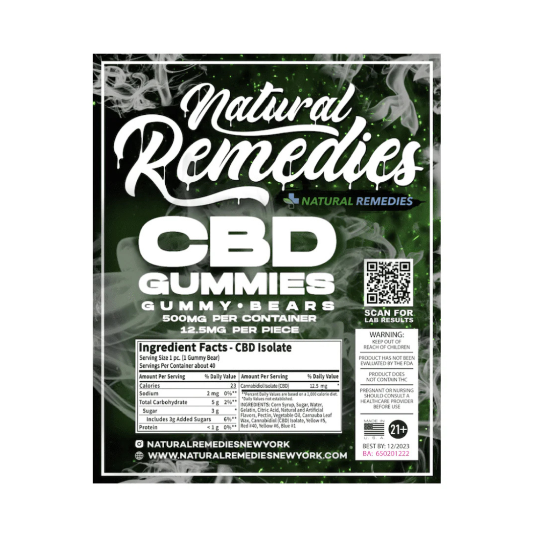Isolate CBD Gummy Bear Gummies (500mg)