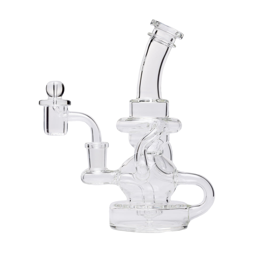Human Grade Stubby Klein Recycler Dab Rig (Clear)