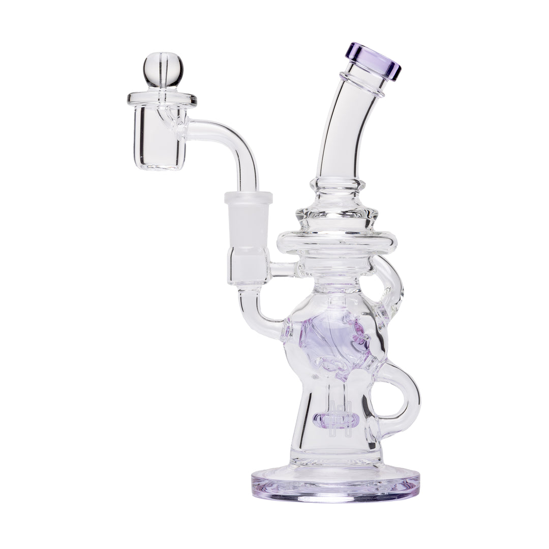 Human Grade 7" Swiss Dab Rig (Lavender)