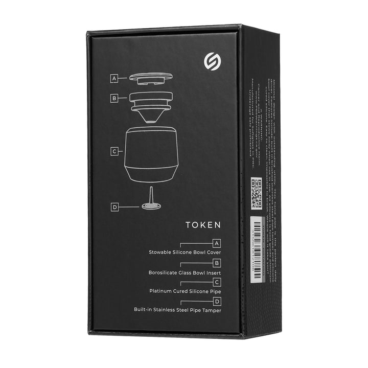 Softglass Token Hand Pipe (Onyx)