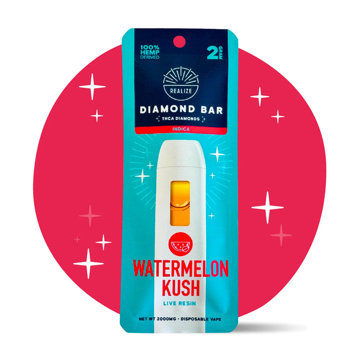 Watermelon Kush THCA Live Resin Diamond Bar (2G Disposable Vape)