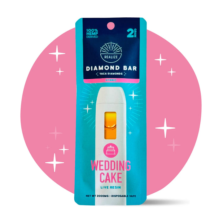 Wedding Cake THCA Live Resin Diamond Bar (2G Disposable Vape)