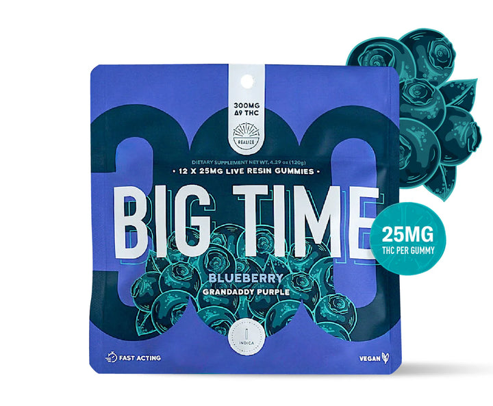 Big Time Gummies - Grandaddy Purple (Blueberry)