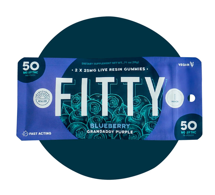 Fitty Gummies, Grandaddy Purple (Blueberry)