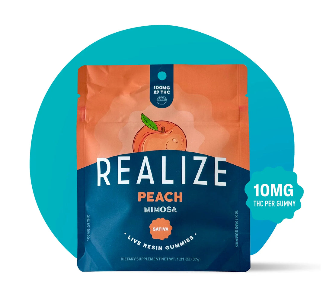 Realize Live Resin Gummies, Peach - Mimosa