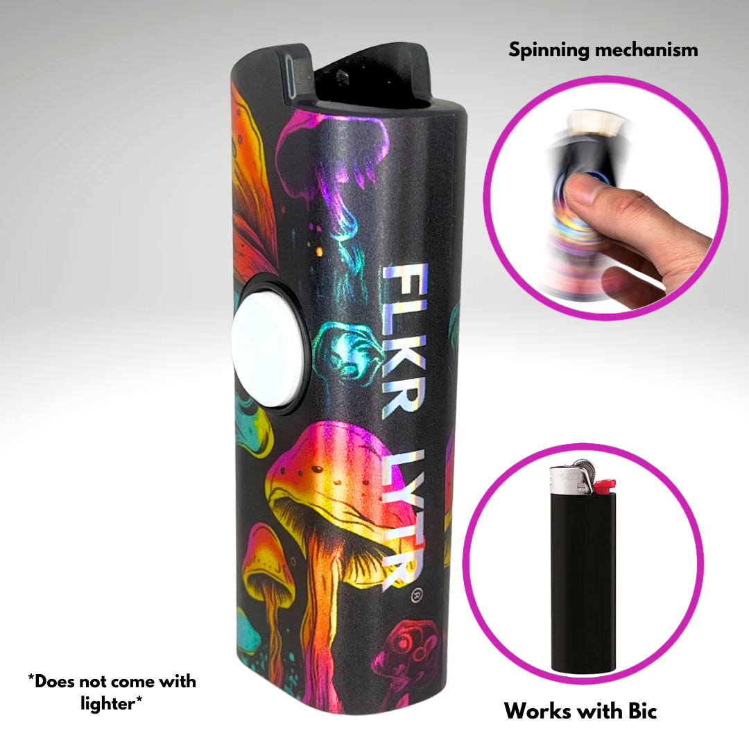 Fidget Spinner Lighter Case (Skull Mushroom)