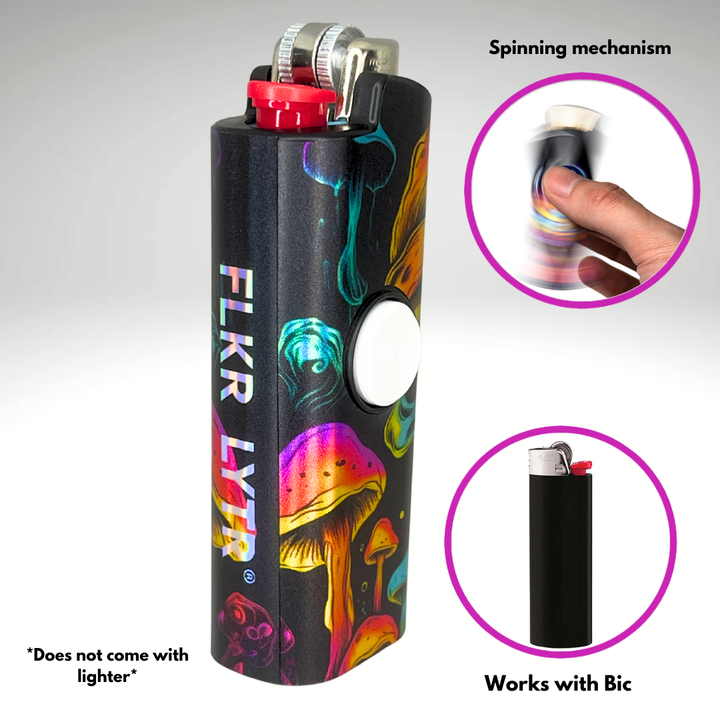 Fidget Spinner Lighter Case (Skull Mushroom)