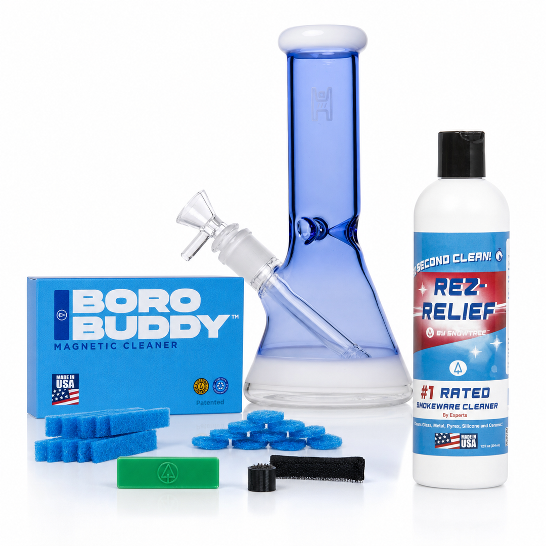 SnowTree Smoker’s Kit (Bong + Cleaning Kit Bundle)